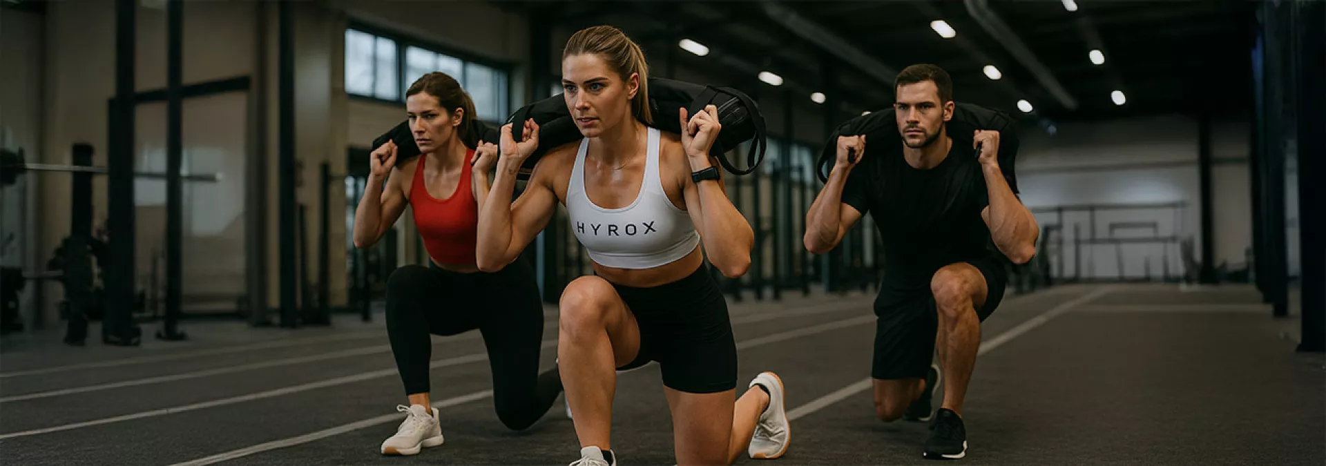 HYROX
<span class="text-accent">Hybrid-Workout</span> Header Hintergrund