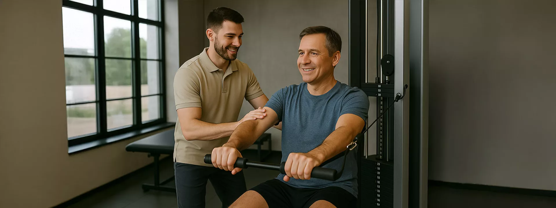 Deine <span class="text-accent">Physiotherapie</span>
für nachhaltige Gesundheit Header Hintergrund